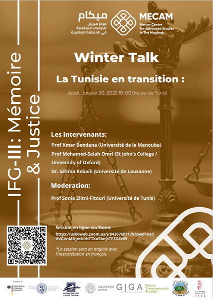 Flyers_IFG III_Winter Talk 1_La Tunisie en transition_FR